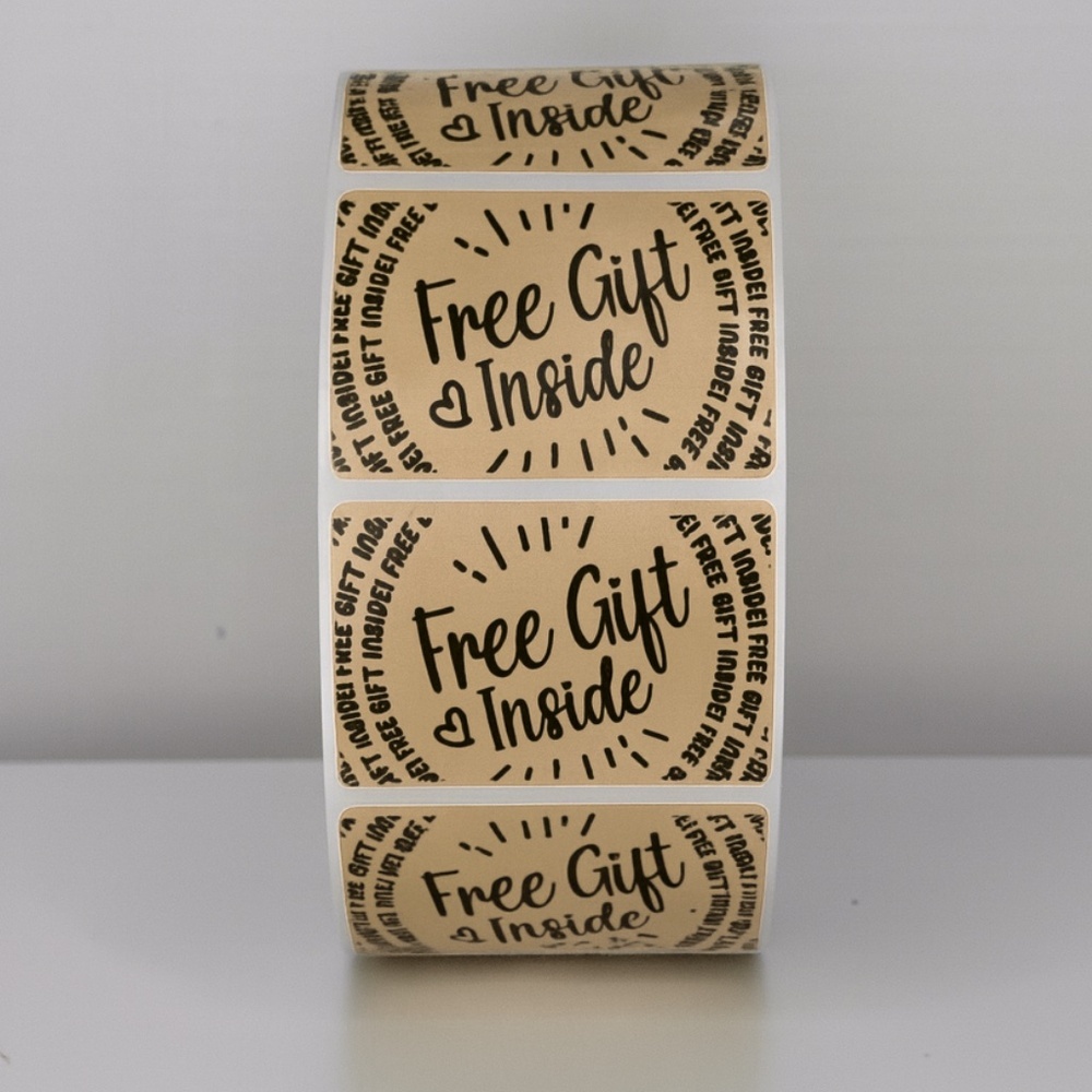 🛍️ Add a Bonus! "Free Gift Inside" Stickers for Package | Customer Appreciation